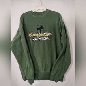 Cabela's Forest Green Crewneck Sweater 90s